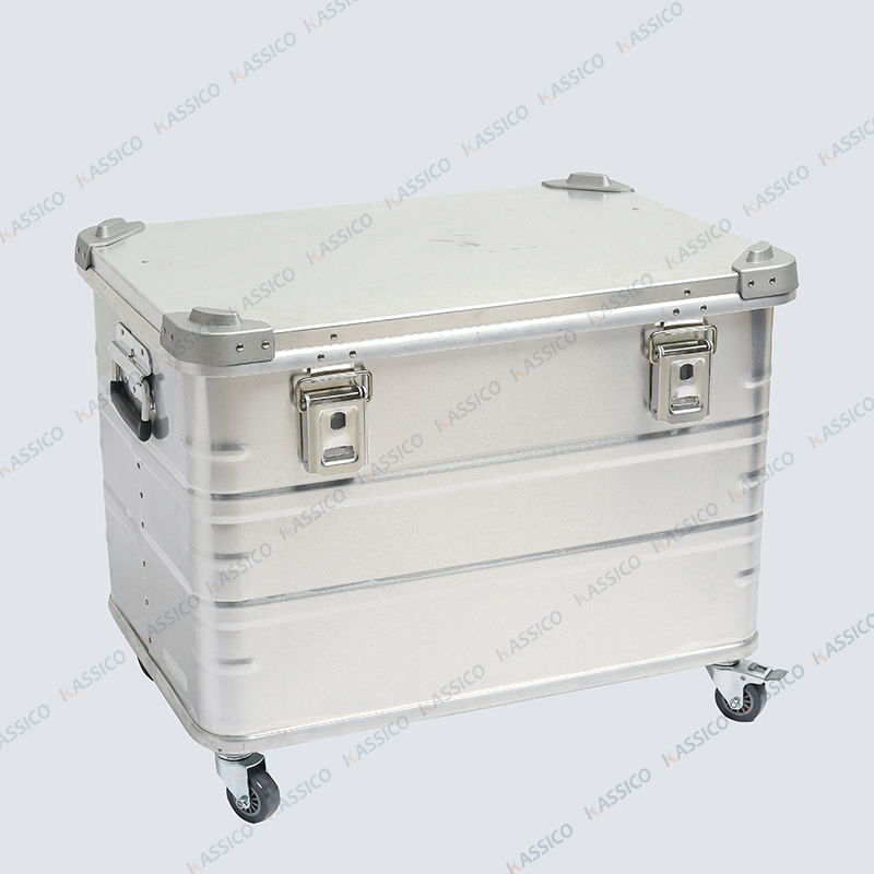 Aluminum Trolley Transport Box With Wheels