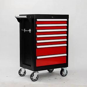 7-Drawer Trolley Tool Cabinet - Steel Locking Tool Chest