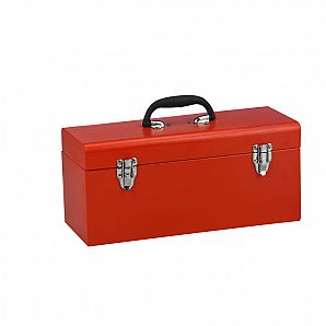Portable Steel Tool Box - Metal Tool Chest With Inner Tray