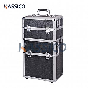 4 in 1 Aluminum Makeup Beauty Case with Wheels