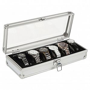 Aluminum Watch Storage Case, Acrylic Display Case