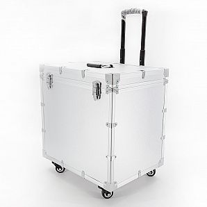 Large Aluminum Equipment Tool Trolley Case With Wheels