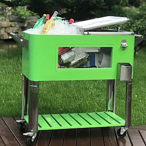 Eco-Friendly Camping Portable Beer Metal Beverage Cooler Box