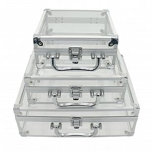 Transparent Aluminum Frame Suitcase